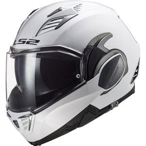 Výklopná moto prilba LS2 FF900 Valiant II Solid P/J White - XS (53-54) - Záruka 5 rokov