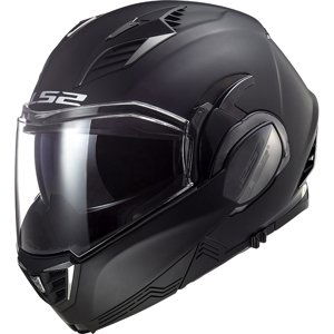 Výklopná moto prilba LS2 FF900 Valiant II Solid P/J Matt Black - S (55-56)