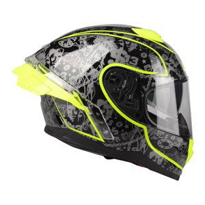 Moto prilba Lazer Rafale SR $13 Original (Black-Yellow Fluo) - S (55-56)