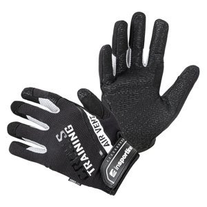 Fitness rukavice inSPORTline Taladaro čierno-biela - XL
