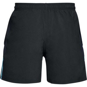 Pánske kraťasy Under Armour Launch SW 5in Short Black/Turquoise - XS