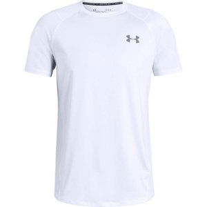 Pánske tričko Under Armour Raid 2.0 SS Left Chest White/Steel - XS