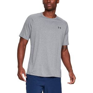 Pánske tričko Under Armour Tech SS Tee 2.0 Steel Light Heather/Black - XL