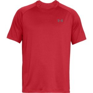 Pánske tričko Under Armour Tech SS Tee 2.0 Red/Graphite - XL