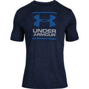 Pánske tričko Under Armour GL Foundation SS T Academy/Steel/Royal - S