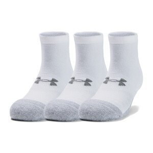 Unisex členkové ponožky Under Armour Heatgear Locut 3 páry White - L (41-46)