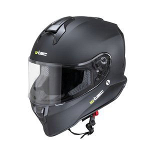 Moto prilba W-TEC Integra Solid Matt Black - M (57-58)