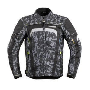 Pánska moto bunda W-TEC Torebaro Black-Grey Digi-Camo - XXL