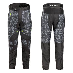 Pánske moto nohavice W-TEC Toregate Black-Grey Digi-Camo - 5XL