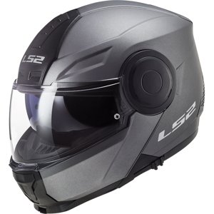 Výklopná moto prilba LS2 FF902 Scope Solid Matt Titanium Matt Titanium - XS (51-52)