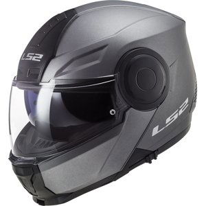 Výklopná moto prilba LS2 FF902 Scope Solid Matt Titanium Matt Titanium - XL (61-62)