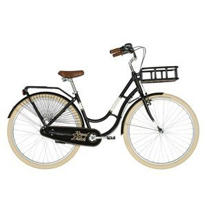 Mestský bicykel KELLYS ROYAL DUTCH 28" - model 2021 Black - 18" - Záruka 10 rokov