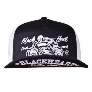 Šiltovka BLACK HEART Vintage Evil Trucker biela