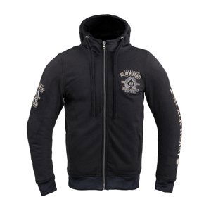 Pánska mikina W-TEC Black Heart Kustom Kulture Hoodie s aramidom čierna - L