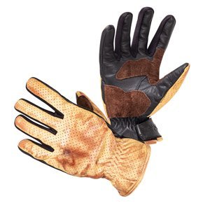 Moto rukavice W-TEC Denver čierno-hnedá - XXL