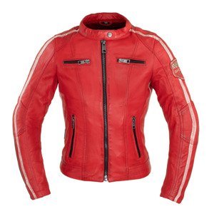 Dámska kožená bunda W-TEC Umana červená - XXL