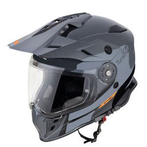 Moto prilba W-TEC V331 PR Graphic Shady Grey - M (57-58)