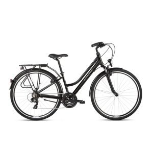 Dámsky trekingový bicykel Kross Trans 1.0 28" SR - model 2021 čierna/šedá (nová) - S (15")