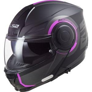 Výklopná moto prilba LS2 FF902 Scope Arch Matt Titanium Pink - XS (53-54)