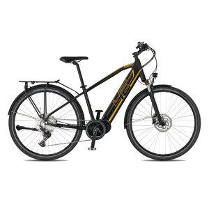 Trekingový elektrobicykel 4EVER Mercury Elite Trek - model 2021 čierna/zlatá - 21" - Záruka 10 rokov