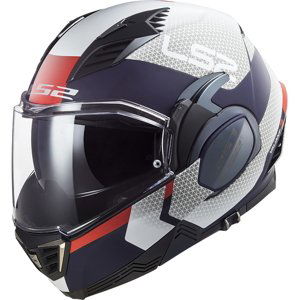 Výklopná moto prilba LS2 FF900 Valiant II Citius P/J Gloss White Blue - XL (61-62) - Záruka 5 rokov