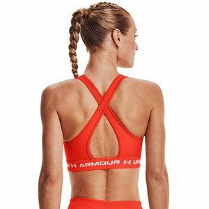 Dámska športová podprsenka Under Armour Crossback Mid Bra Phoenix Fire - M