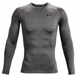 Pánske kompresné tričko Under Armour HG Armour Comp LS Carbon Heather - M