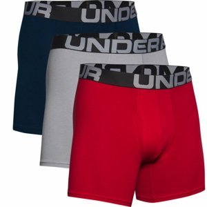 Boxerky Under Armour Charged Cotton 6in 3 páry Red - M
