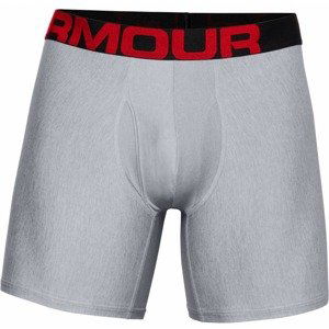 Pánske boxerky Under Armour UA Tech 6in 2 páry Mod Gray Light Heather - M