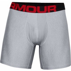 Pánske boxerky Under Armour UA Tech 6in 2 páry Mod Gray Light Heather - XL