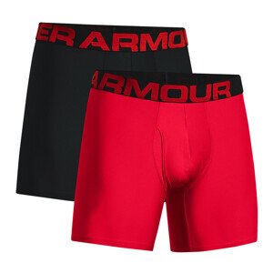 Pánske boxerky Under Armour UA Tech 6in 2 páry Red - XXL