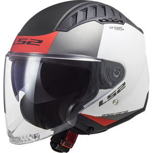 Moto prilba LS2 OF600 Copter Urbane Matt White Red - XS (53-54)