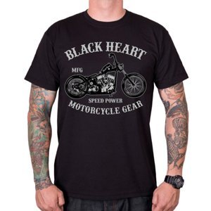 Tričko BLACK HEART Chopper čierna - M