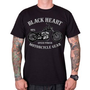 Tričko BLACK HEART Chopper čierna - XXL