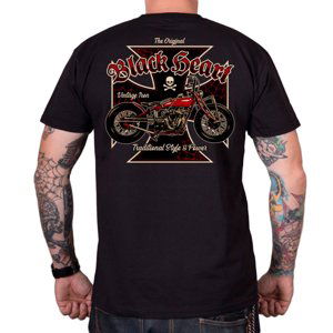 Tričko BLACK HEART Vintage Iron čierna - XXL