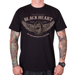 Tričko BLACK HEART Wings čierna - XXL