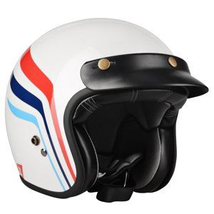 Moto prilba Lazer Conga Wings White Glossy - M (57-58)