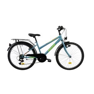 Juniorský bicykel DHS 2414 24" - model 2021 Light Green