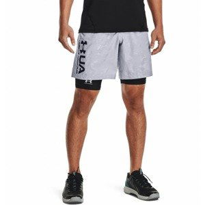 Pánske kraťasy Under Armour Woven Emboss Shorts Mod Gray - M