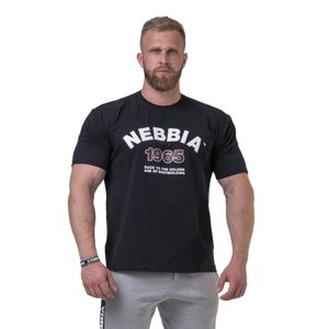 Pánske tričko Nebbia Golden Era 192 Black - M