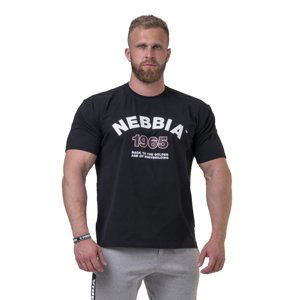 Pánske tričko Nebbia Golden Era 192 Black - L