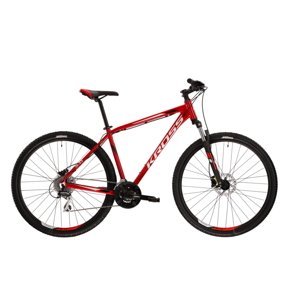 Horský bicykel Kross Hexagon 5.0 29" - model 2022 červená/čierna/šedá - S (17'')