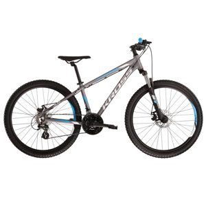 Horský bicykel Kross Hexagon 3.0 26" - model 2022 grafitová/modrá/šedá - S (17'')