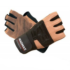 Fitness rukavice MadMax Professional 2021 hnedo-čierna - M