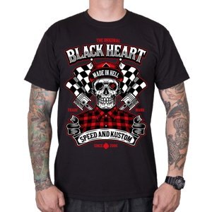 Tričko BLACK HEART Speed and Kustom čierna - XXL