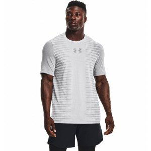 Pánske tričko Under Armour Seamless Wordmark SS Halo Gray - M