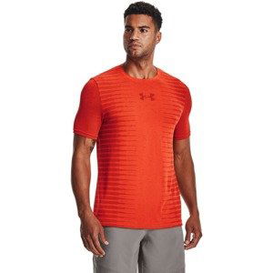 Pánske tričko Under Armour Seamless Wordmark SS Phoenix Fire - M