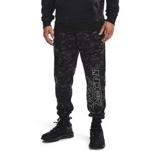 Pánske tepláky Under Armour Rival FLC Camo Script JGR Black - M