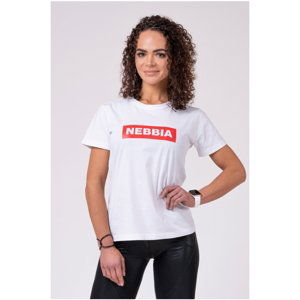 Dámske tričko Nebbia Basic 592 White - XS