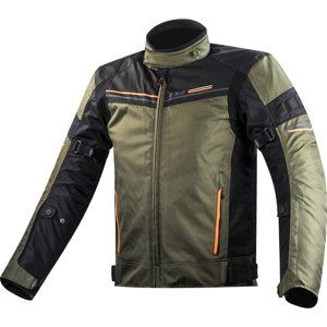 Pánska moto bunda LS2 Shadow Man Khaki Black khaki-čierna - XXL